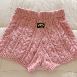 Daily Drills knit light pink shorts size XS/S